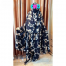 Cherry Georgette Fabric Khimar Plaza Set CG109